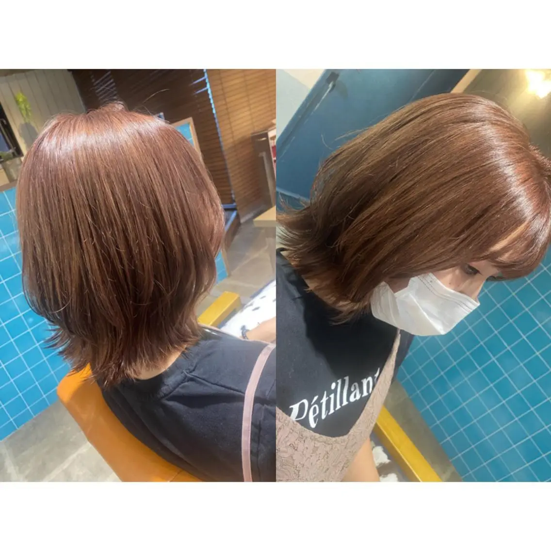カラー ベージュカラー ブリーチ カット 縮毛矯正 トリートメント 🩵盛れる顔周りヘア EMI🩵のヘアスタイル