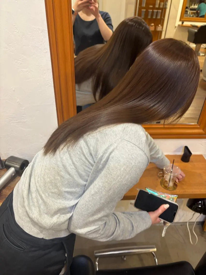 カラー 透明感カラー ヘアカラー e's中目黒 /Ayaka💞のヘアスタイル