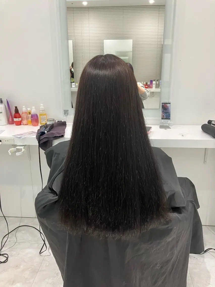 ロング カラー ヘアアレンジ 💓色落ちまで綺麗な 垢抜けカラー💓のヘアスタイル