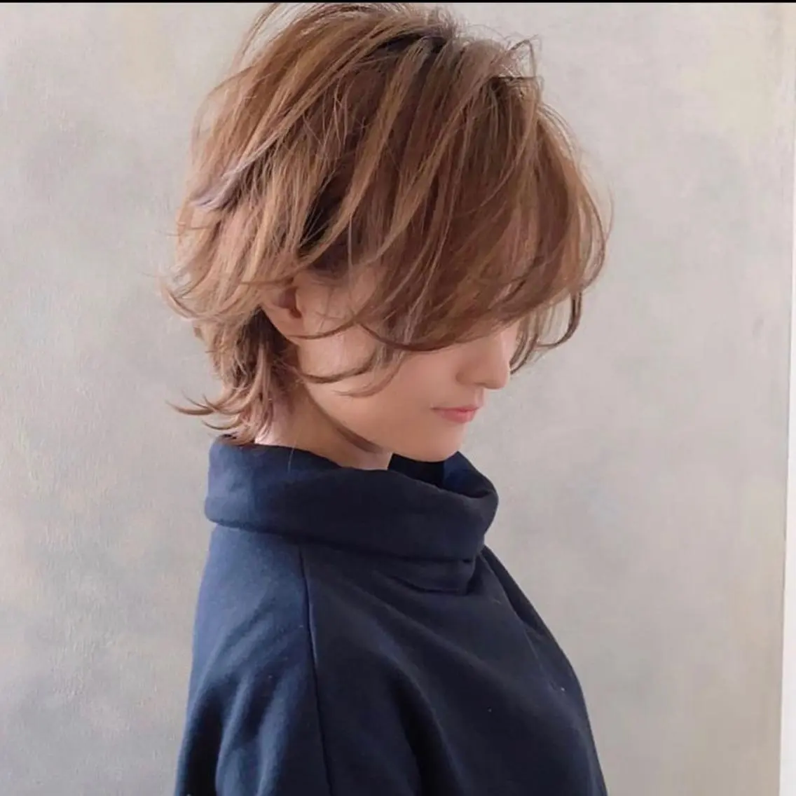 ミディアム カラー ボブ ✨️美髪矯正×似合わ せ艶カラー✨藤田透のヘアスタイル