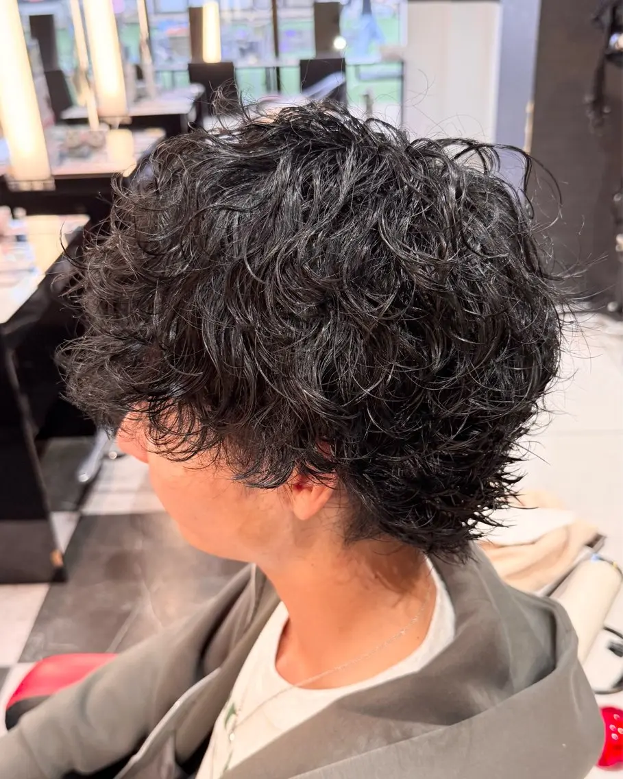 パーマ メンズ メンズパーマ カット パーマ レディースモデル募集 無料/田中海斗のヘアスタイル