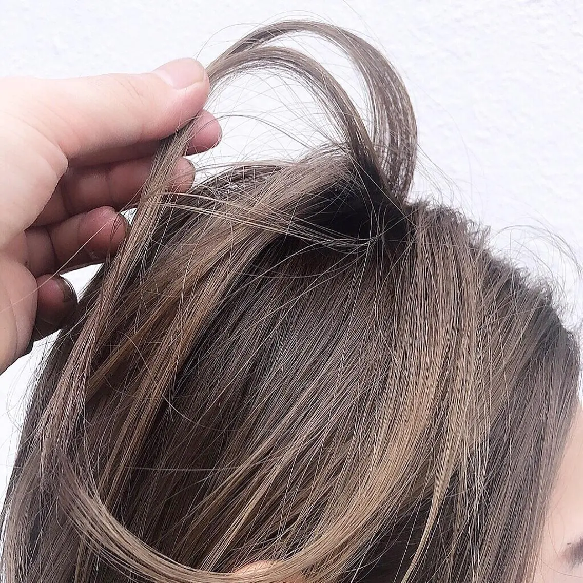 ミディアム カラー パーマ ヘアアレンジ 【白髪ぼかし 専門GBG】自由が丘のヘアスタイル