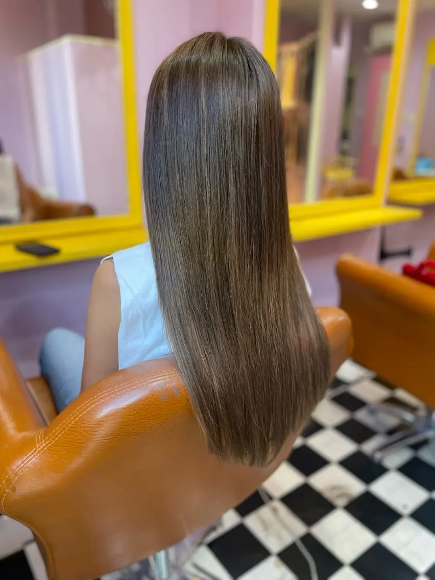 ゆか🐻 ちび編み🤍シールのヘアスタイル