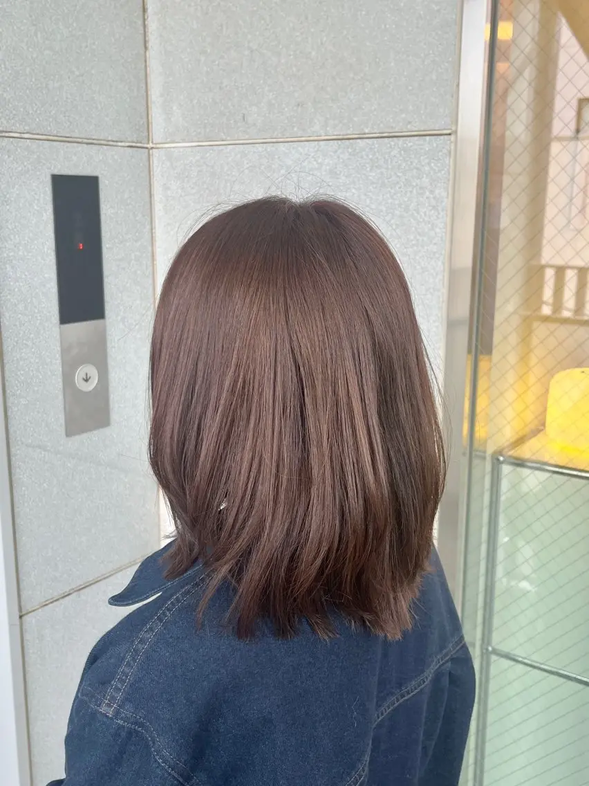 ミディアム カット ヘアカラー 髪質改善/縮毛矯正 艶髪🔥高杉のヘアスタイル