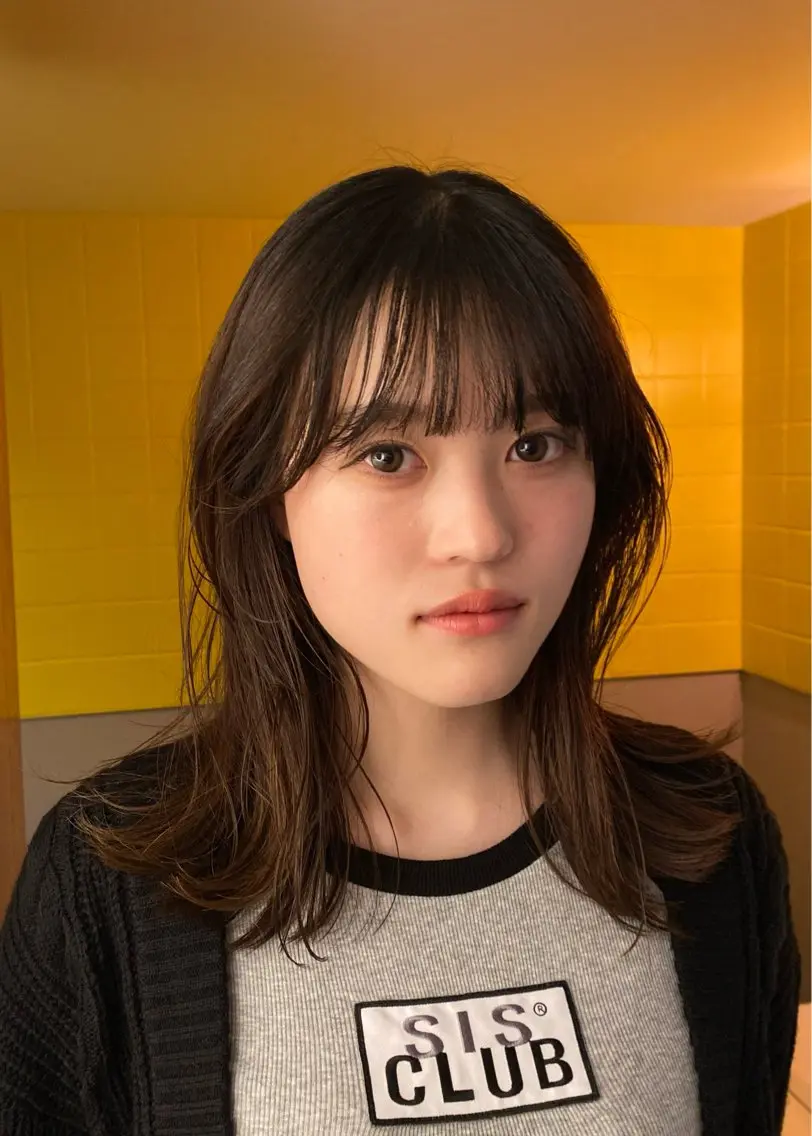 セミロング カラー パーマ ヘアアレンジ ヘアカラー トリートメント ヘッドスパ 🌀パーマ　レイヤー ボブ/marinoのヘアスタイル