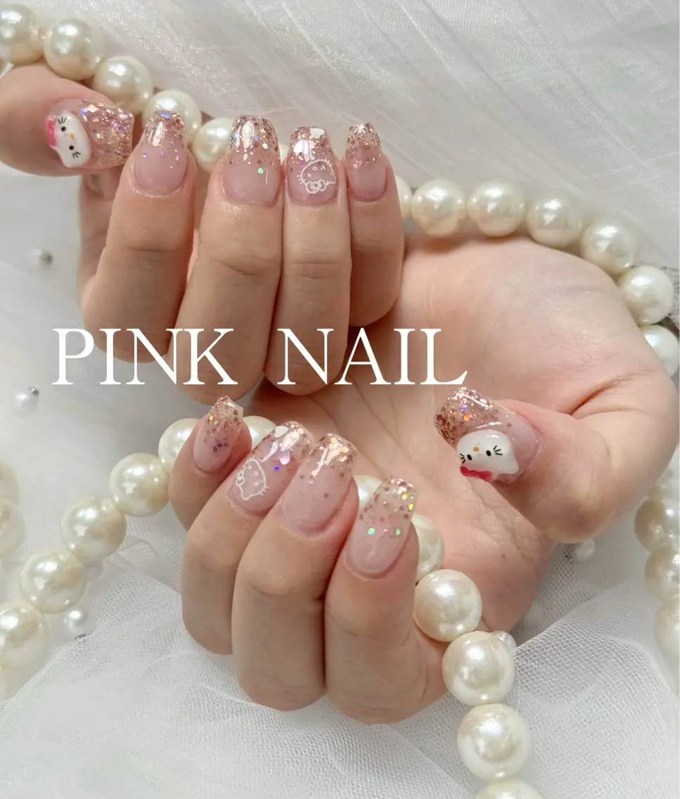 ネイル ハンドネイル pink nailのその他イメージ