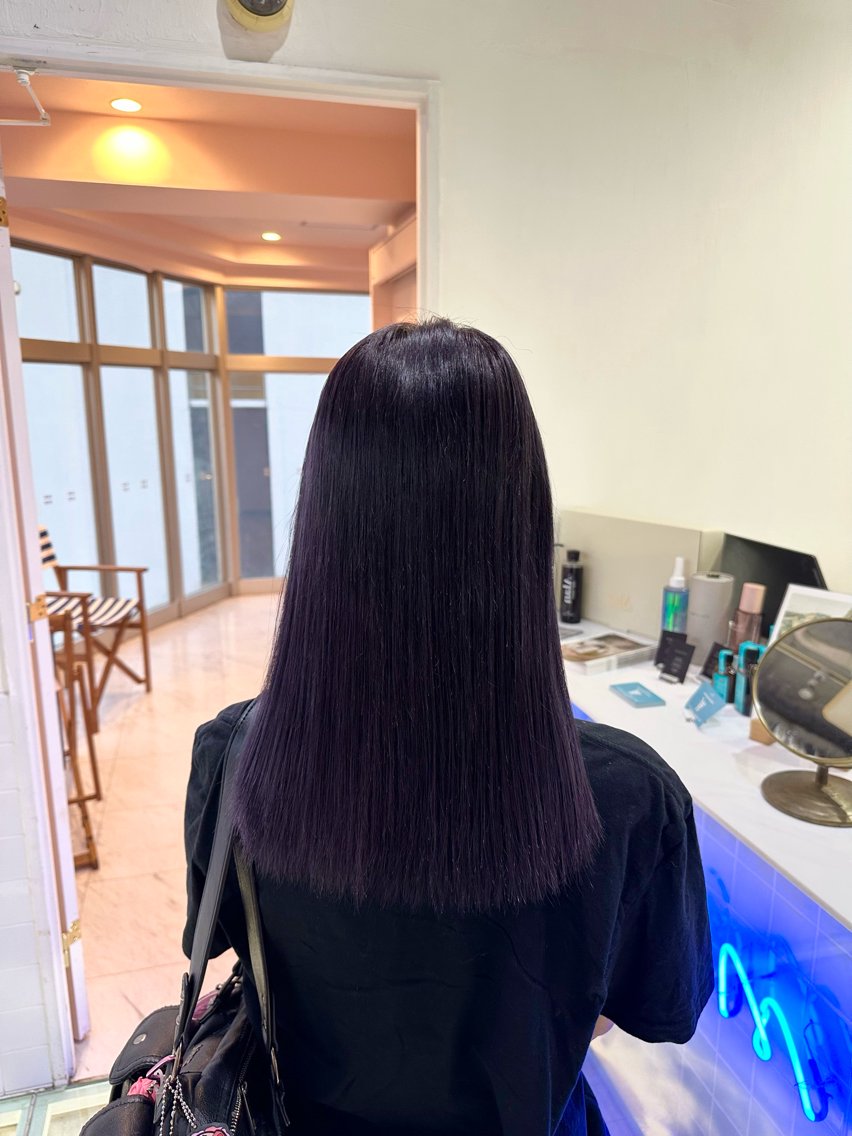ミディアム ヘアカラー トリートメント モテ艶🪄ベージュ カラー🧸RUKAのヘアスタイル