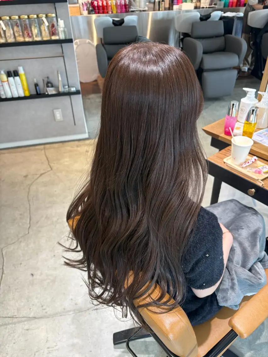 ロング カラー ブラウンカラー オレンジ AVANCE.ens 松本大和のヘアスタイル