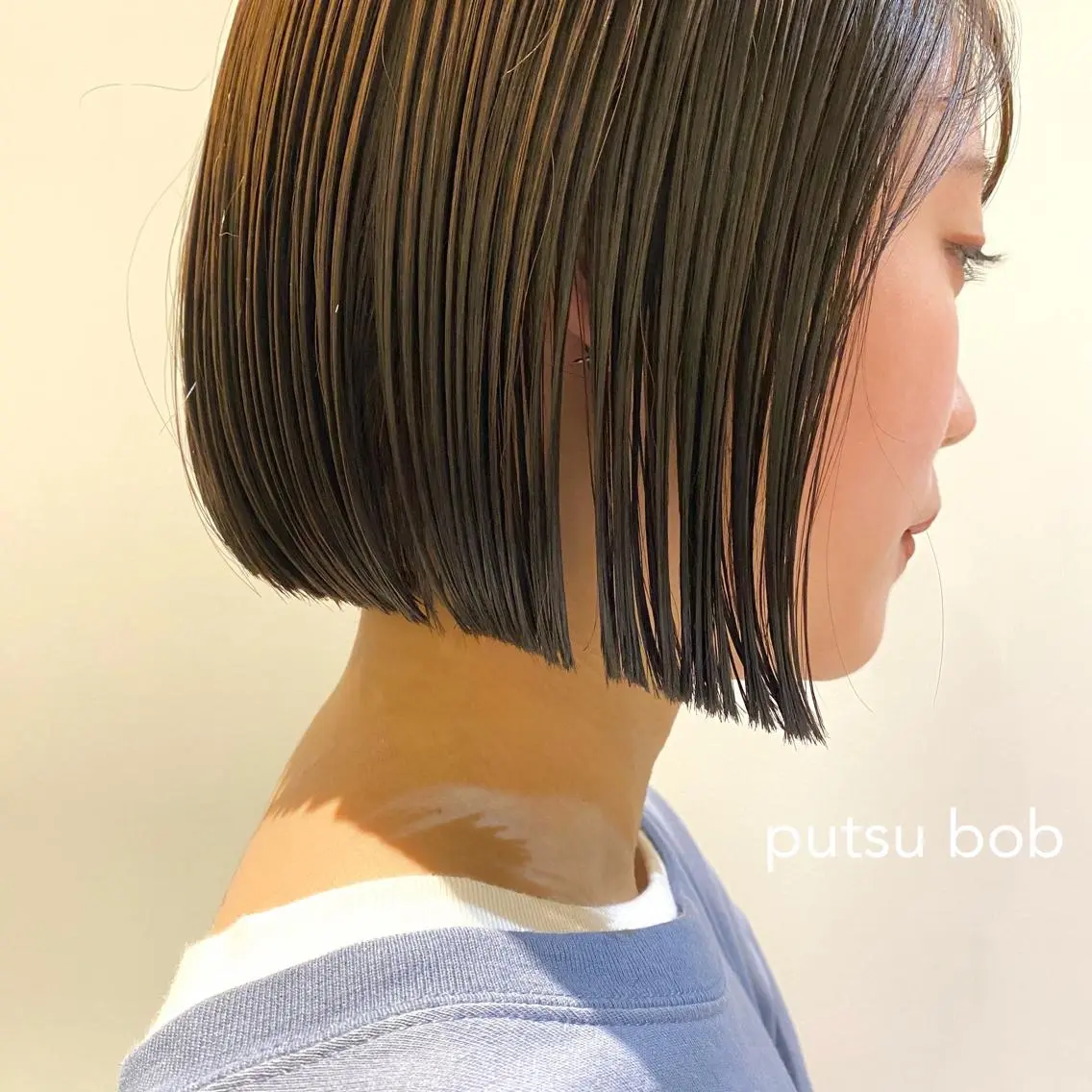ショート 切りっぱなしボブ ボブ レイヤーカット 暖色カラーayuのヘアスタイル
