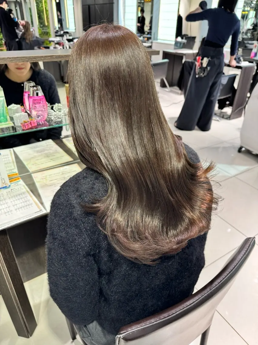 ロング ヘアカラー kana・:* /暖色カラーのヘアスタイル