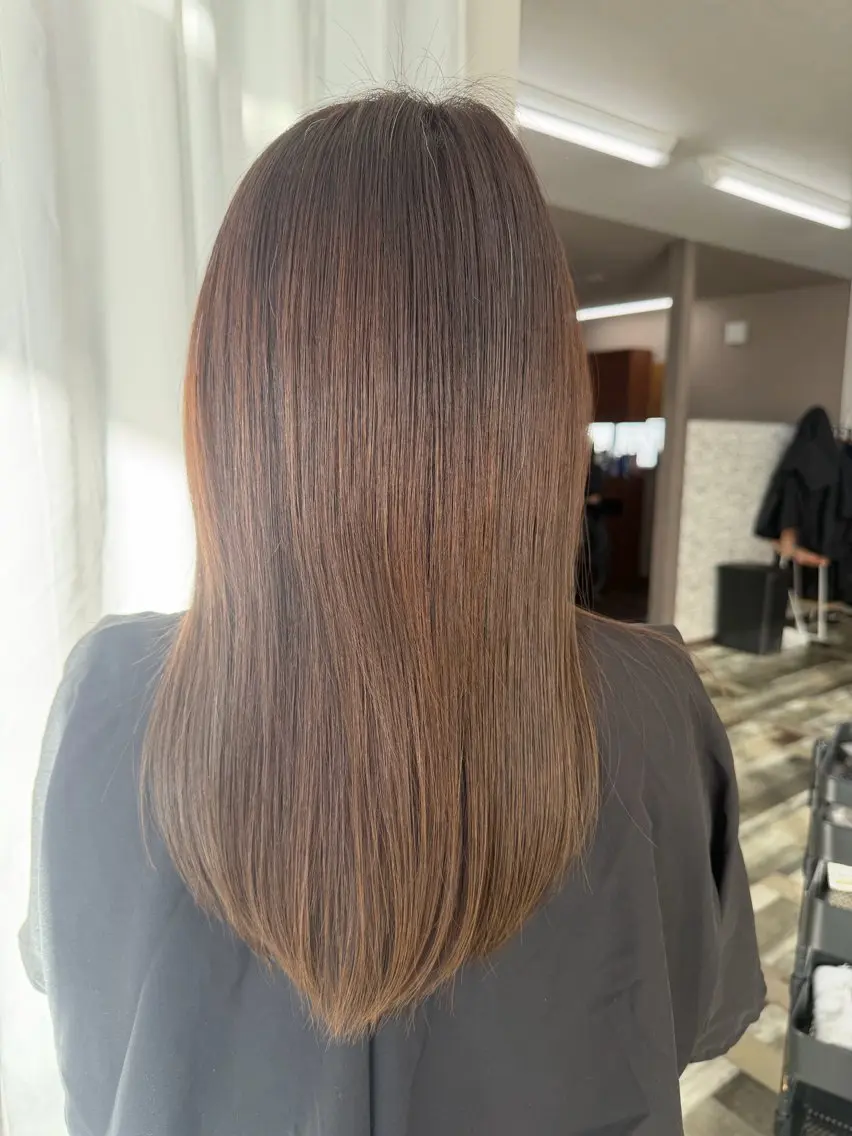 セミロング ヘアカラー 髪質改善🪽 森川☜ ☜ のヘアスタイル