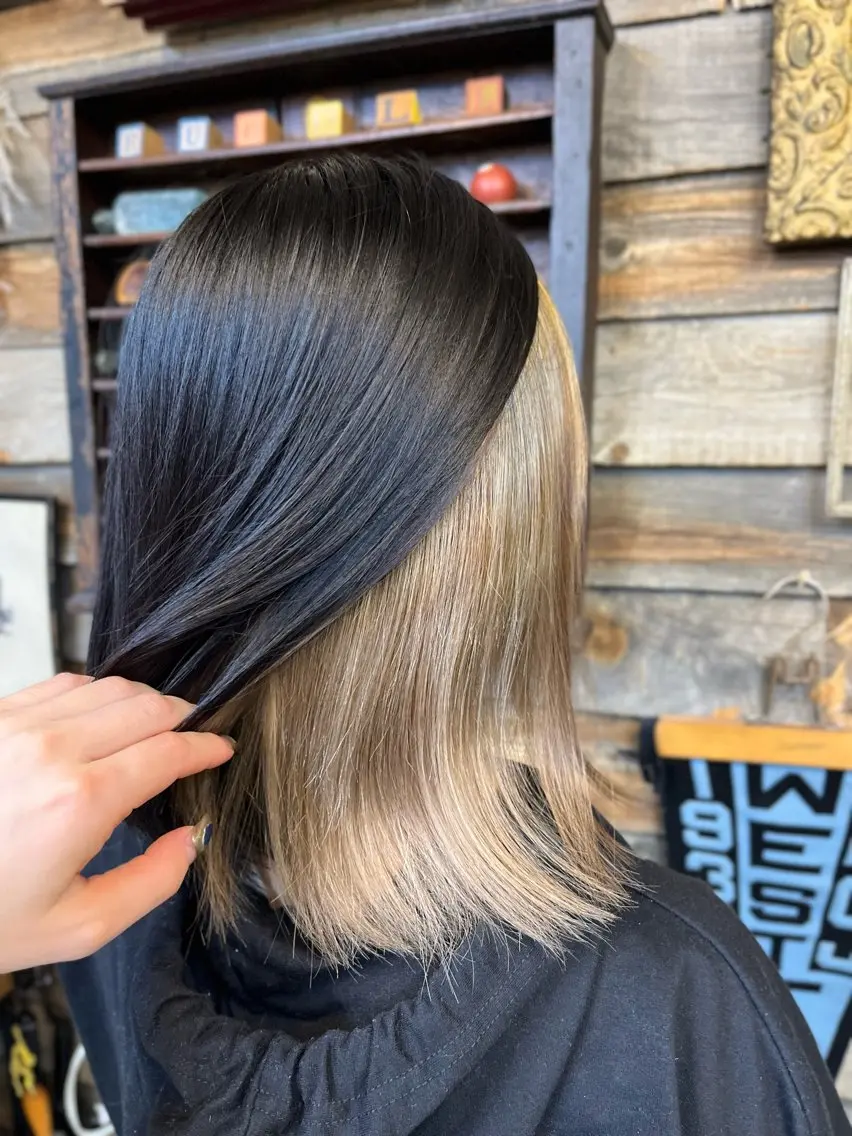 ミディアム カラー ヘアカラー 川崎 かなでのヘアスタイル