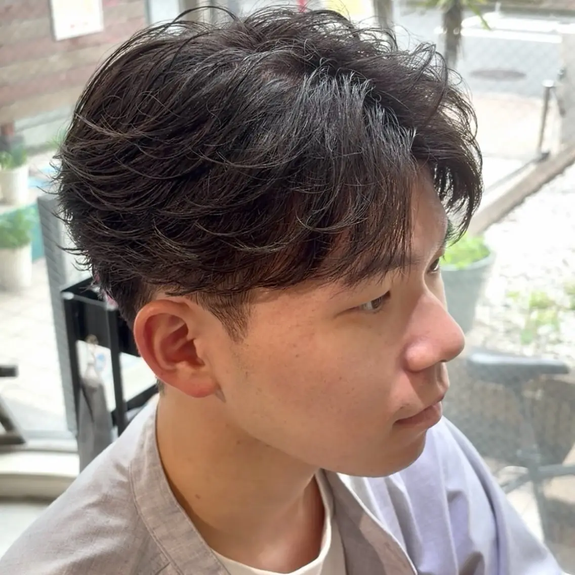 メンズ カット フェザーパーマ🌙 毛流れ yuzukiのヘアスタイル