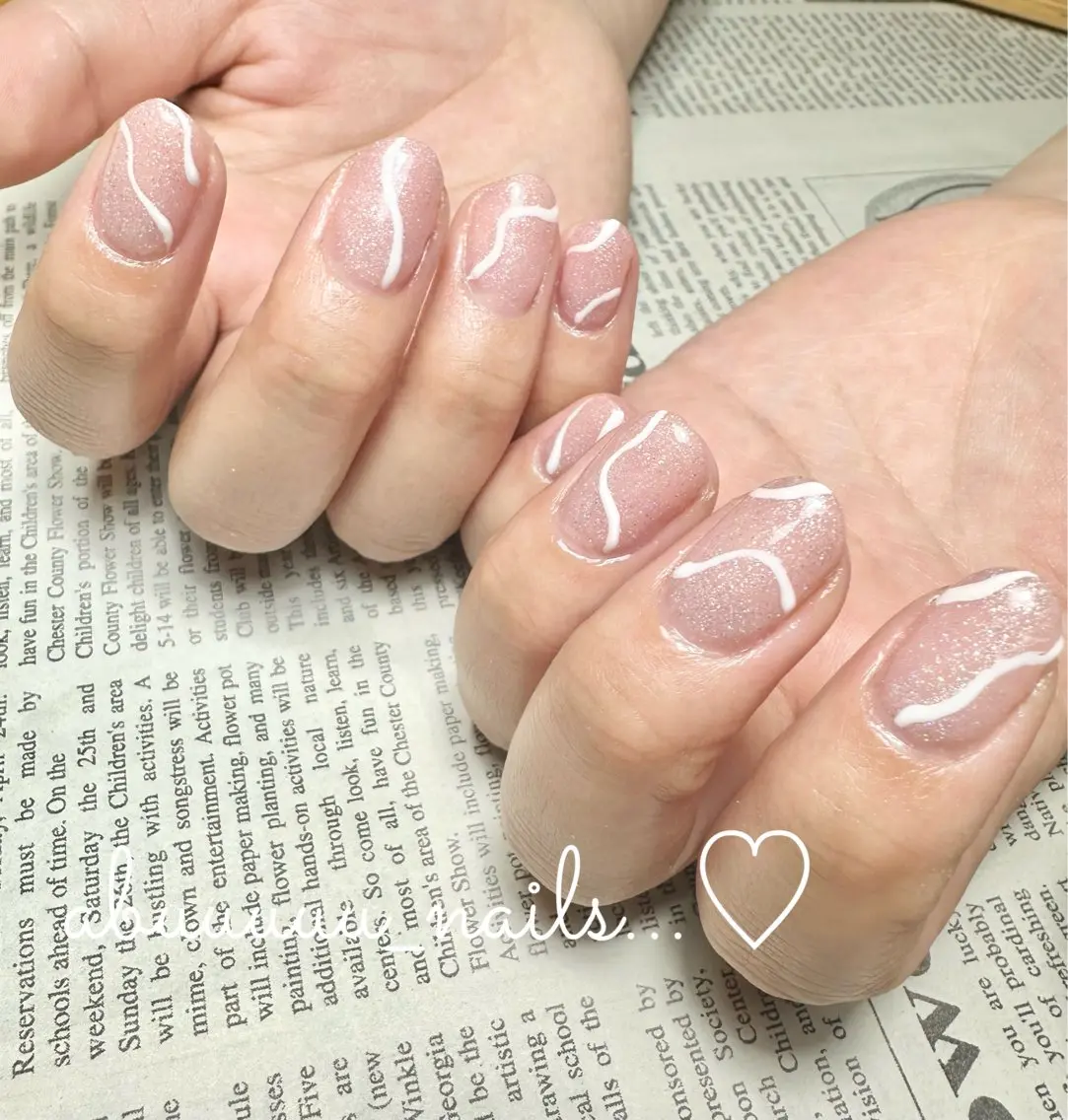 ネイル アートネイル ラメ(グリッター) ハンドネイル abuuuuu nailsのネイルデザイン