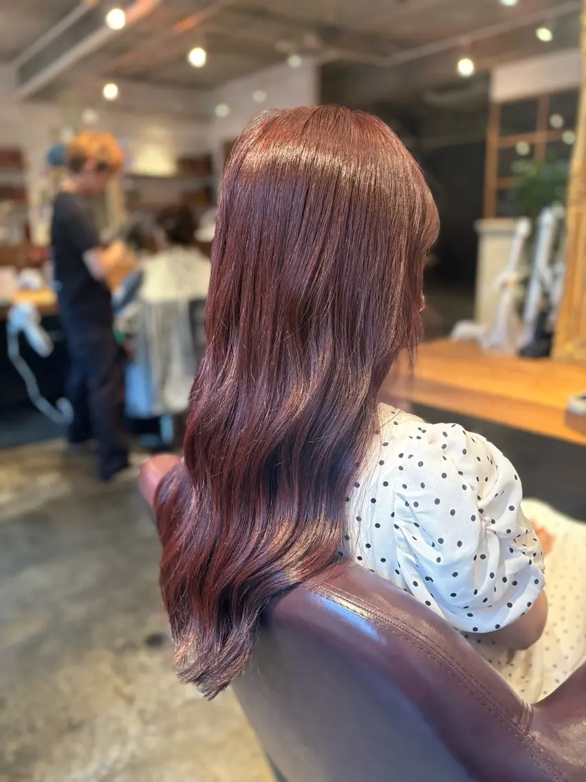 ロング カラー ラベンダーカラー ピンクカラー ピンクラベンダー 髪質改善カラー ベージュ🤎YUMEのヘアスタイル