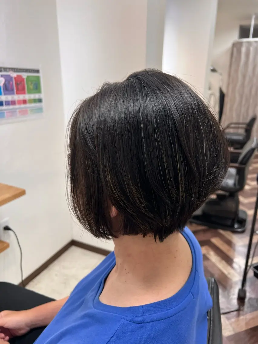 ショート カット ヘアカラー トリートメント 髪質改善/マツパ 垢抜け透明カラー衣笠のヘアスタイル