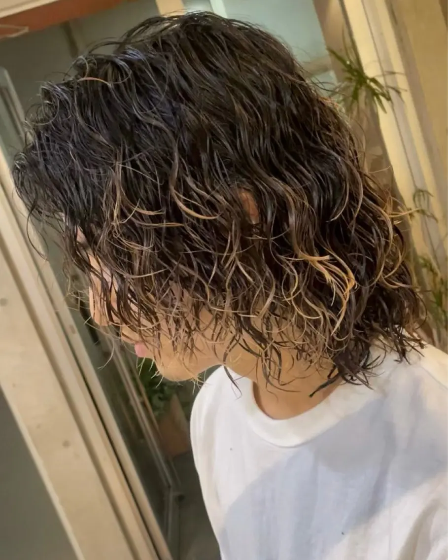 セミロング Oltre四天王寺 メンズパーマ特化のヘアスタイル