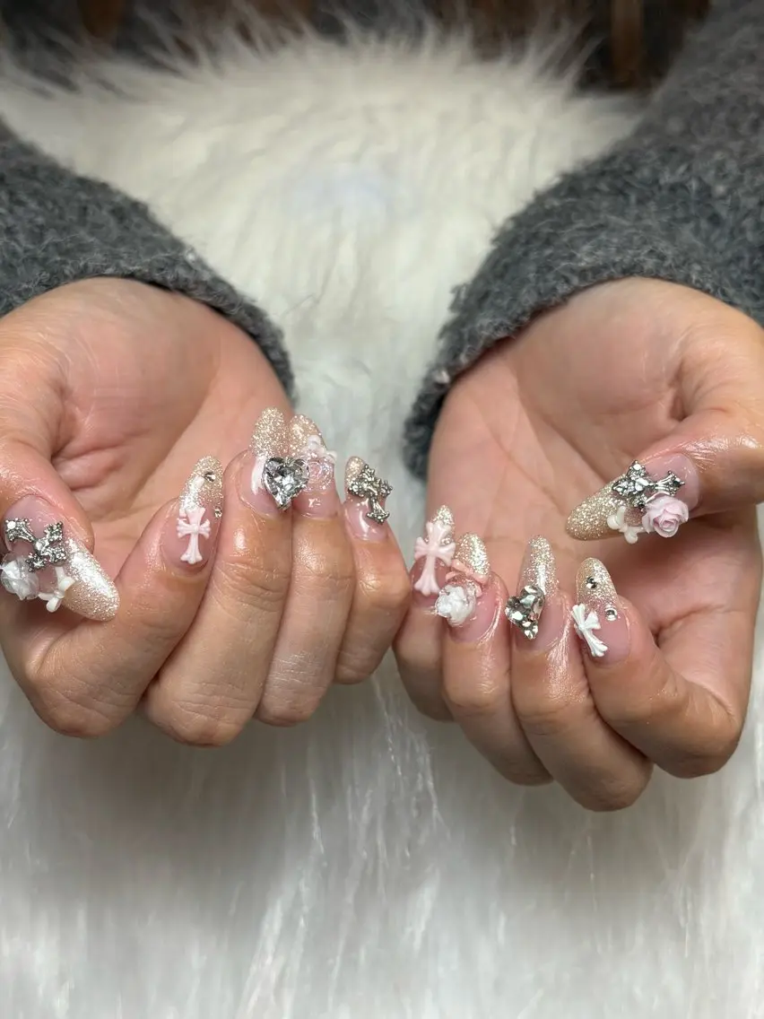 ネイル ハンドネイル 心花 𝜗𝜚 西川口Nailのネイルデザイン