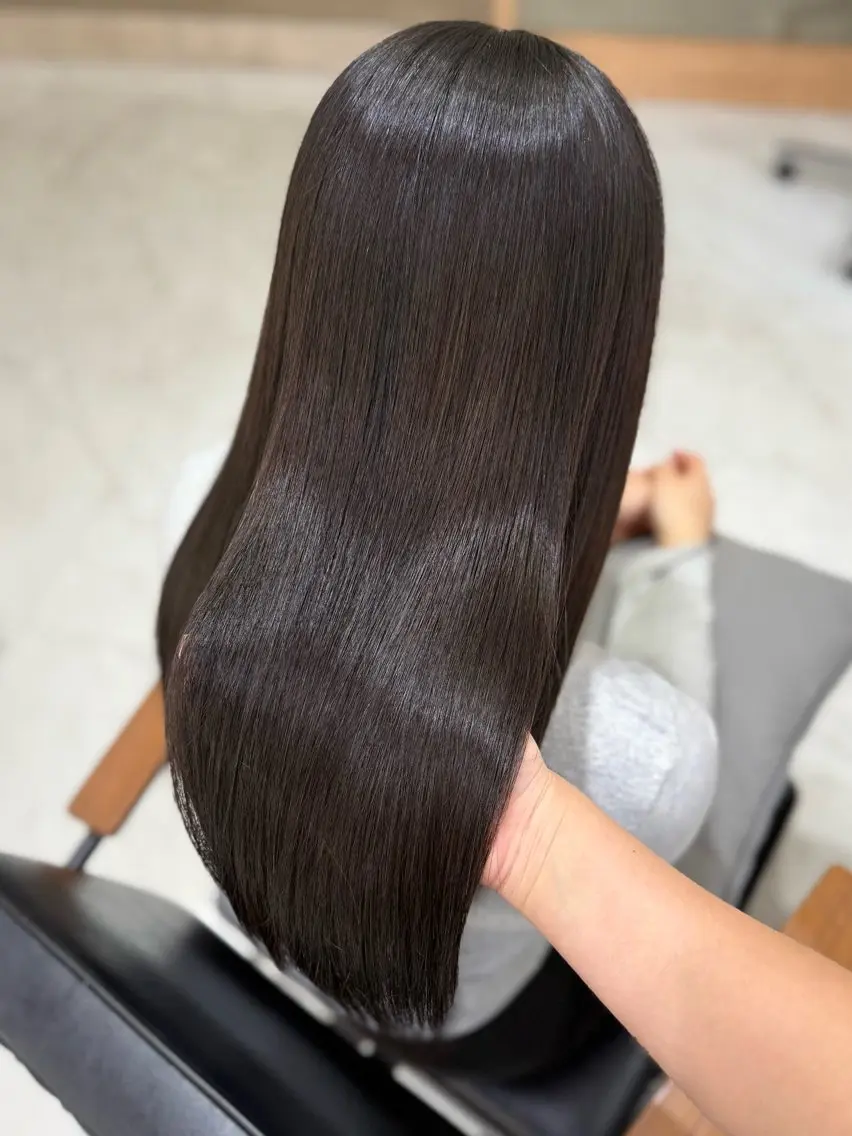 ロング カラー トリートメント トリートメント 透け感カラー/ SUのヘアスタイル