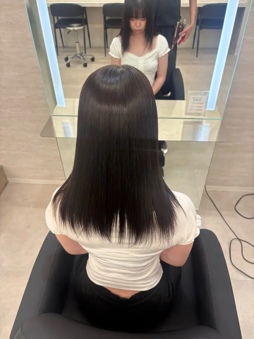 セミロング パーマ ヘアアレンジ 縮毛矯正 トリートメント JUNOHAIR. MIAN.⋆𝜗𝜚のヘアスタイル