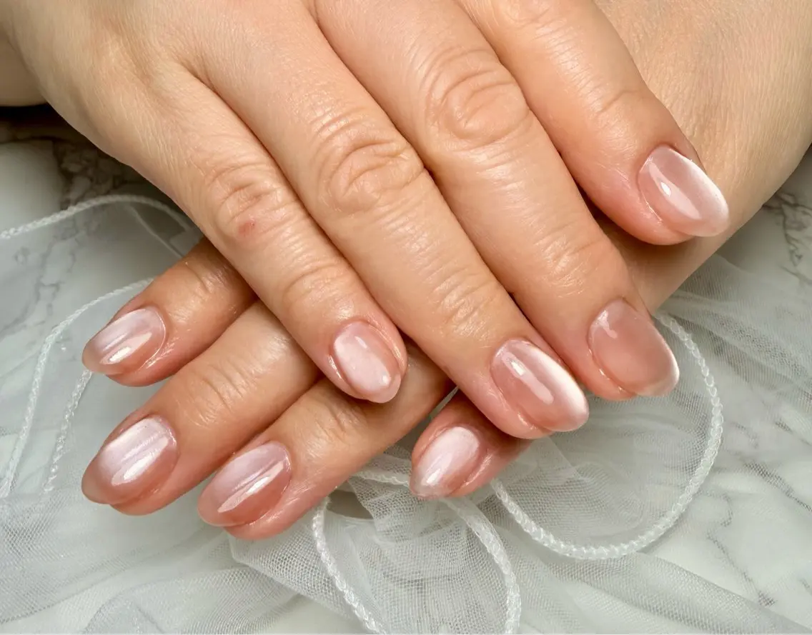 ネイル アートネイル チークネイル フラッシュネイル フラッシュマグ フレンチネイル Mai’s nailのネイルデザイン