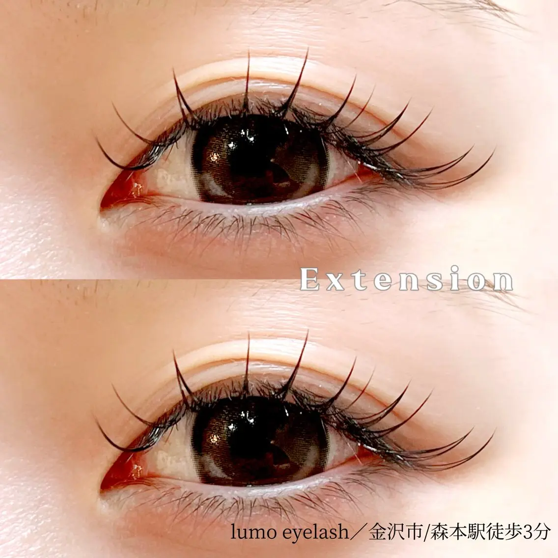 マツエク・マツパ 束感まつ毛 フラットラッシュ Lumo eye salonのマツエク・マツパデザイン