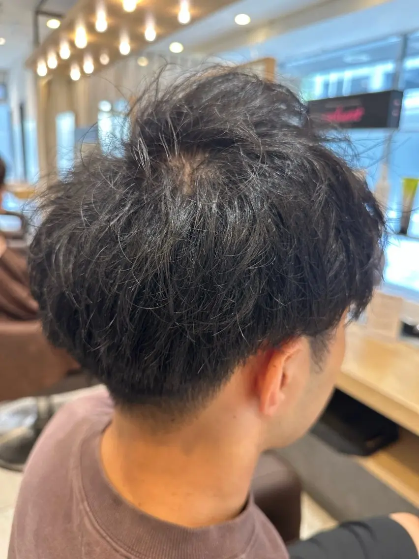 メンズ マッシュ カット ヘアセット 市川メンズパーマ/ 透明感カラーKaiのヘアスタイル