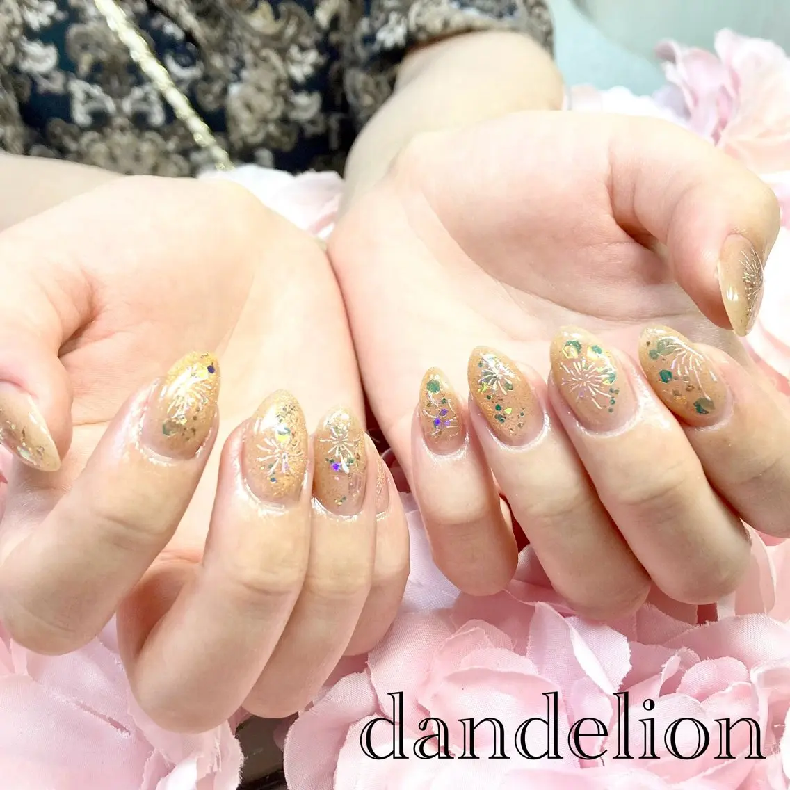 ネイル ハンドネイル ハンドケア dandelion ダンデライオンのネイルデザイン