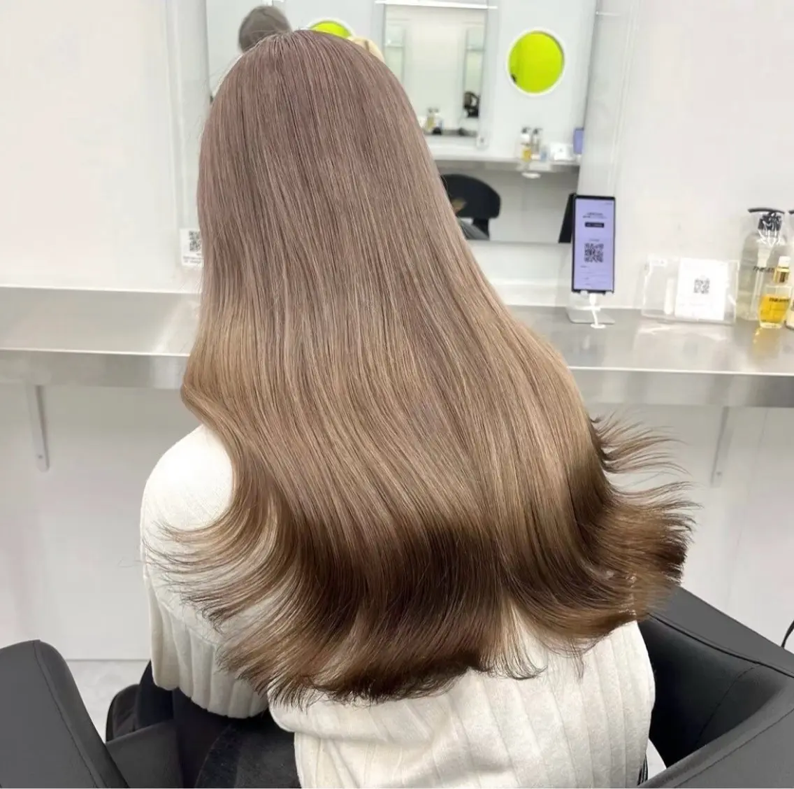 🤍ハイトーンで甘めガーリーヘア🤍ブリーチありダブルカラー+オリジナルトリートメント+炭酸spa🩰の写真