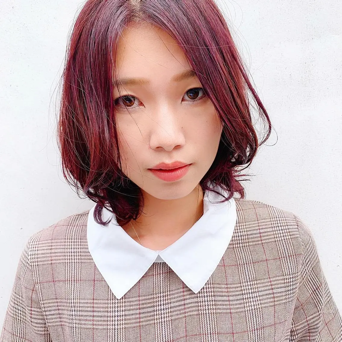 ミディアム カラー 中川 竜誠のヘアスタイル