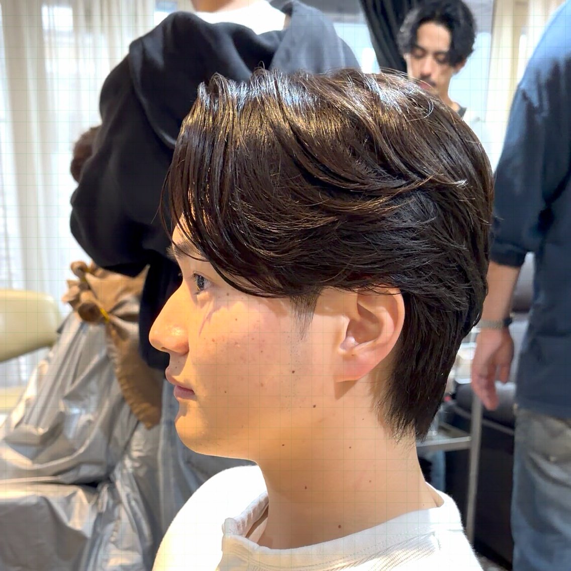 メンズ カット パーマ 原田 黎也のヘアスタイル