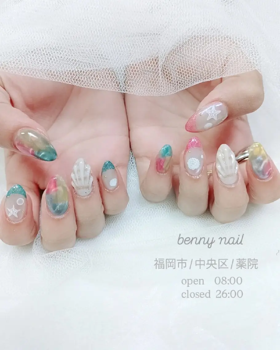 ネイル 最終受付23時半 benny nailのネイルデザイン