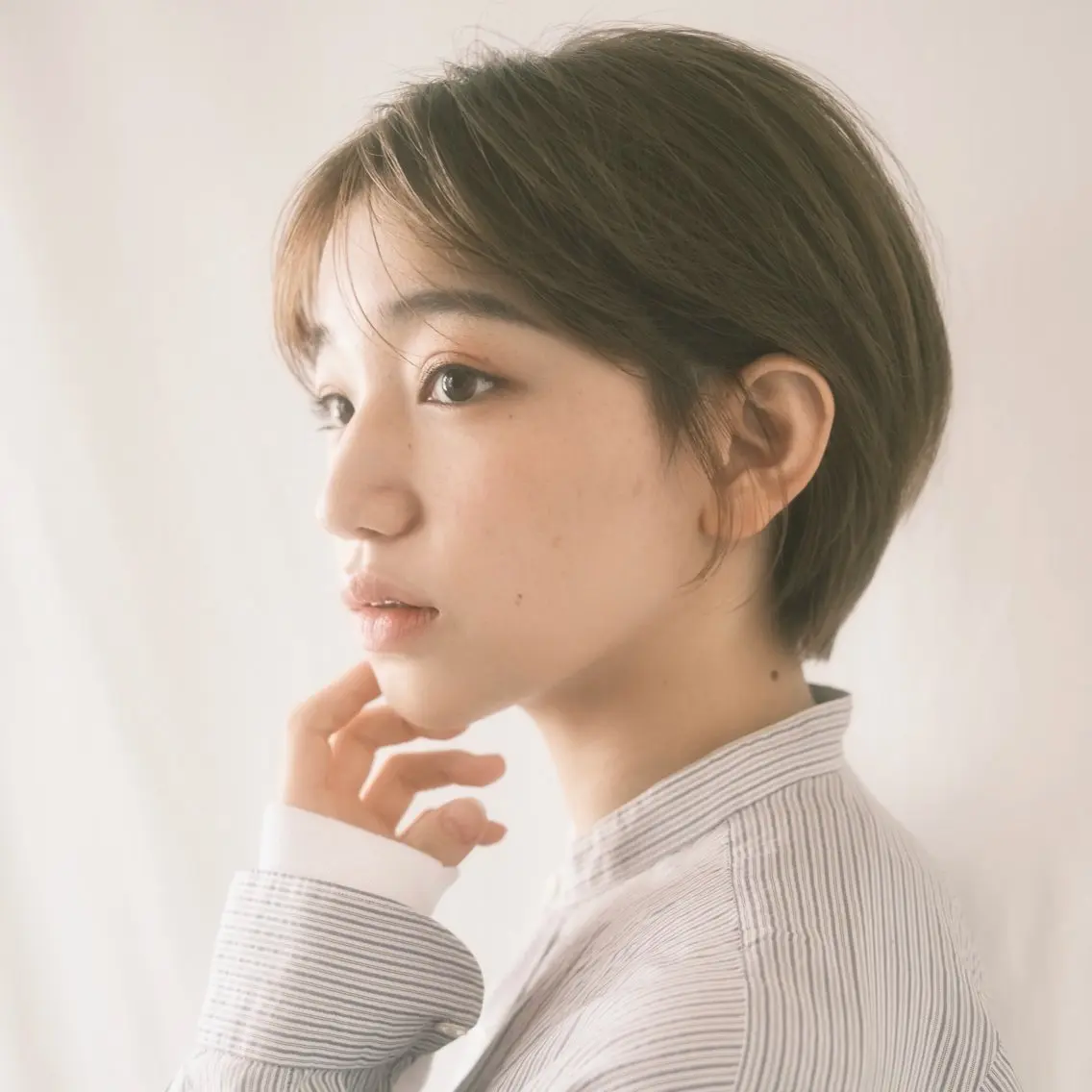 ショート カラー 丸みショート ショートヘア カット ヘアカラー トリートメント ショートボブ髪質改善 縮毛矯正のプロ山道潤のヘアスタイル