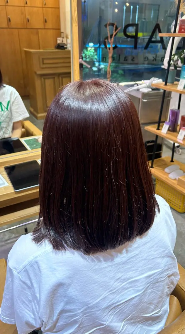 カラー ブラウンカラー オレンジ オレンジブラウン カットモデル 募集🪄🫧まどかのヘアスタイル