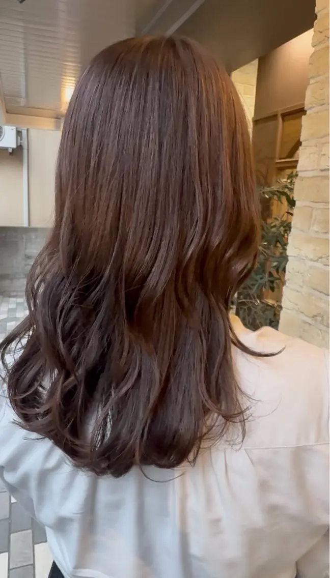 セミロング カット ヘアカラー トリートメント ヘッドスパ 艶髪💎CLUTCH 透明感🫧RIHOのヘアスタイル