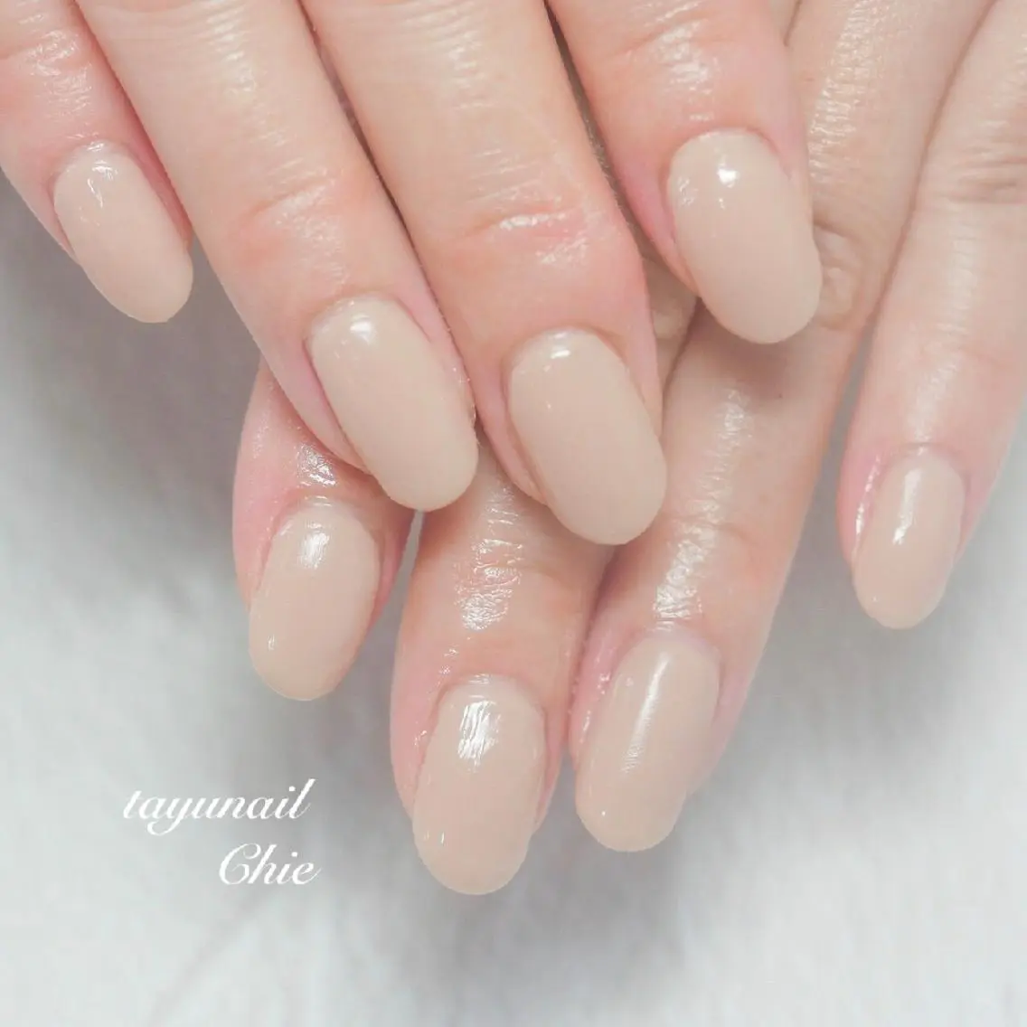 ネイル ブルー ジェルネイル ワンカラーネイル パラジェル シンプルネイル ネイルサロン 【たゆnail】のネイルデザイン