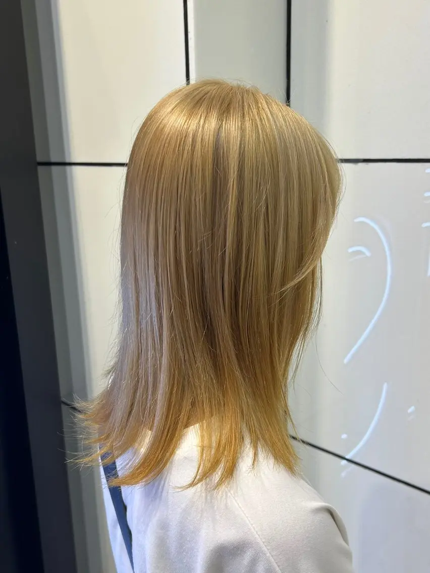 ミディアム カラー ブロンド カシス ピンクカラー レッドカラー クリスマス ヘアカラー トリートメント 似合わせカット/ メンズ/ココネ⭐️のヘアスタイル