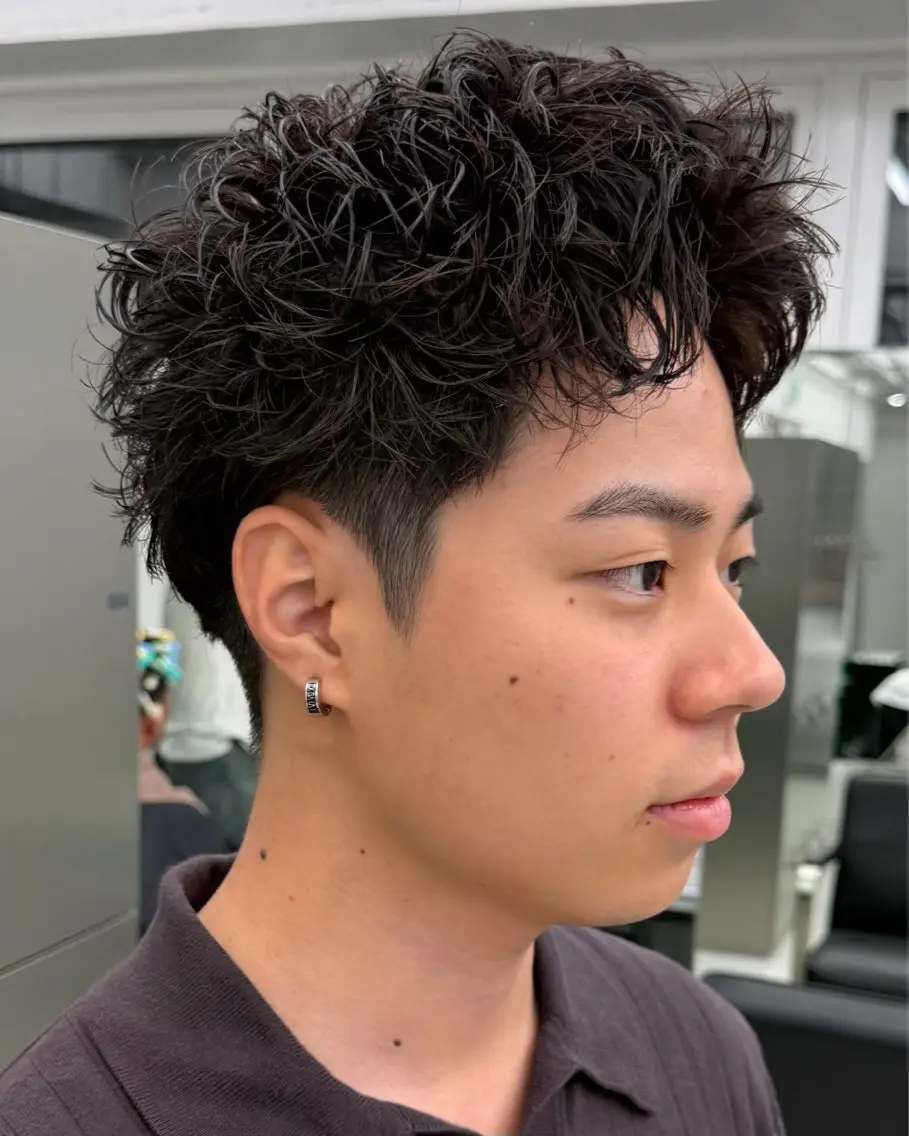 ショート パーマ メンズ カット パーマ メンズパーマ/矢場町 /NODE 下村透依のヘアスタイル