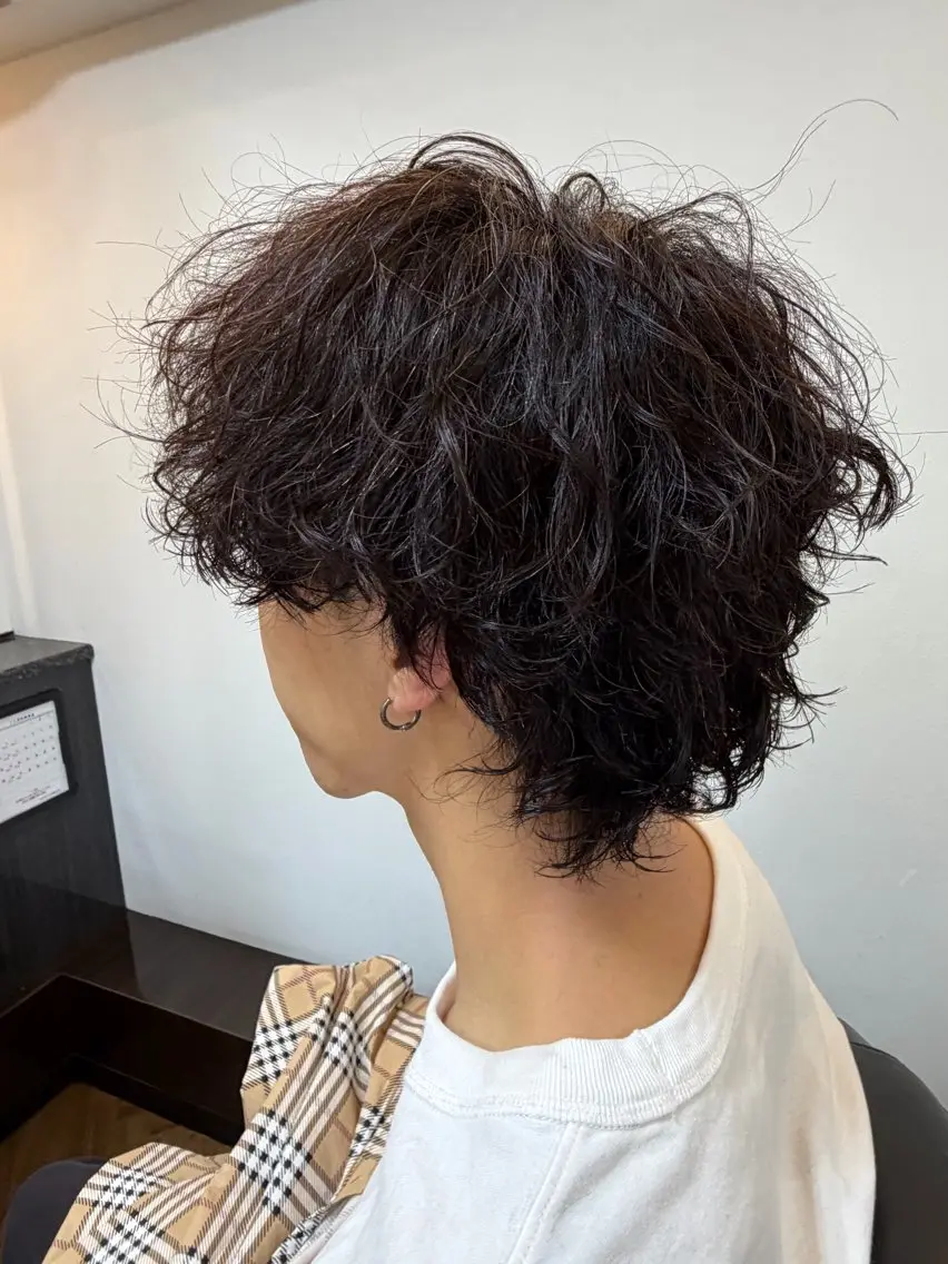 パーマ メンズ メンズパーマ カット パーマ 中村 立のヘアスタイル