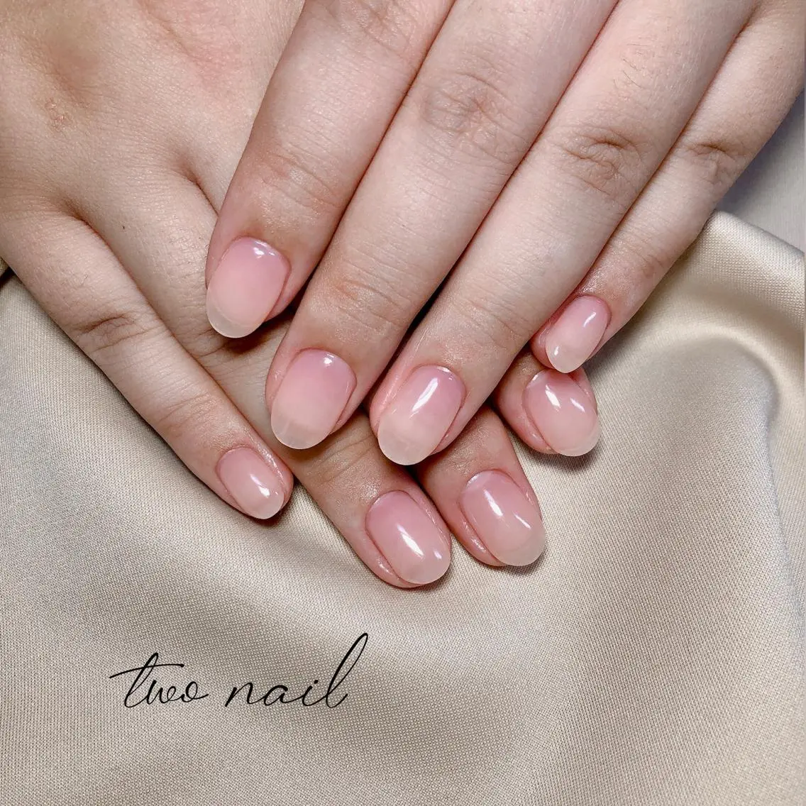 ネイル アートネイル フットネイル ハート ニュアンスネイル ホワイト ハンドネイル two nailのネイルデザイン