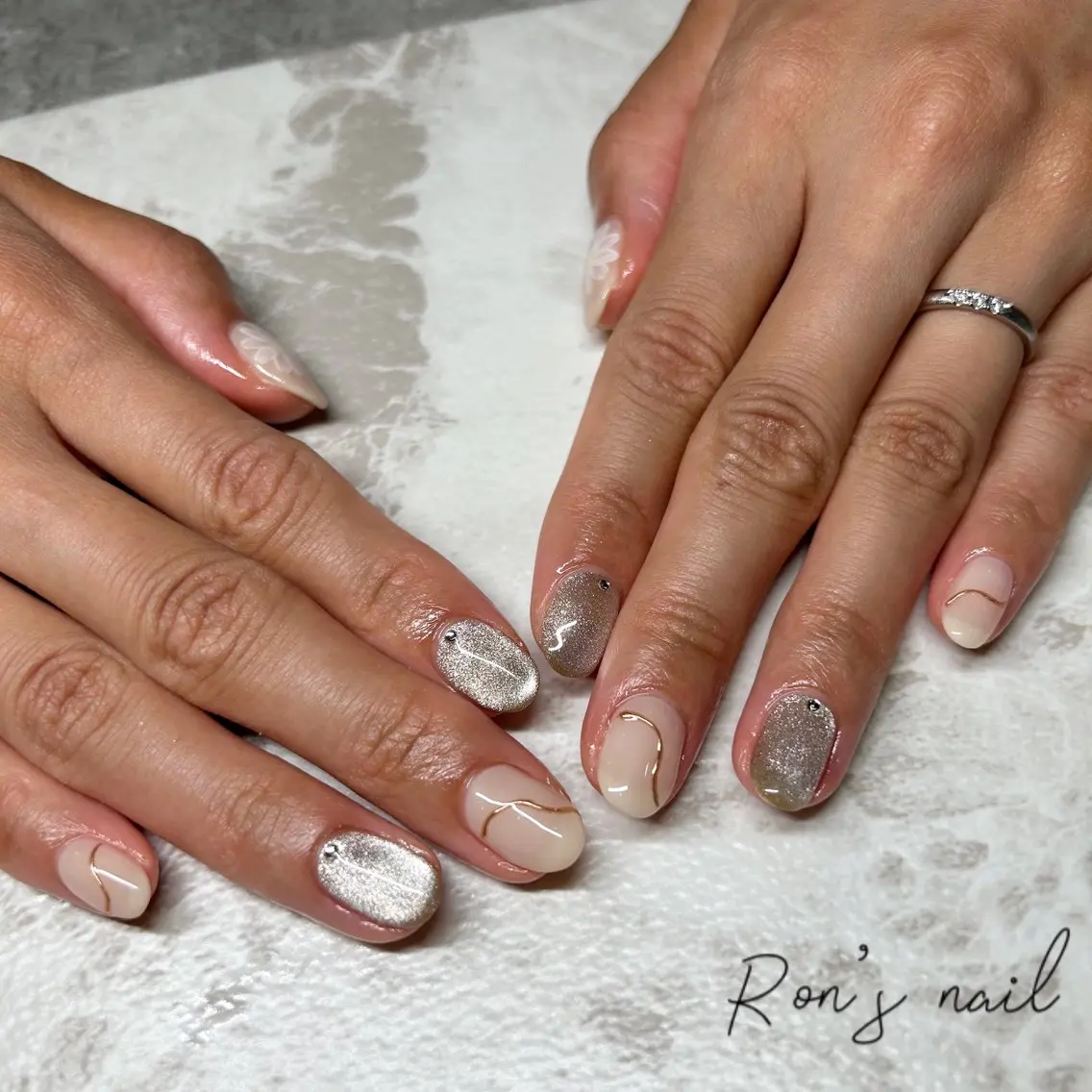 ネイル マグネットネイル Ron's nail 笹岡のネイルデザイン