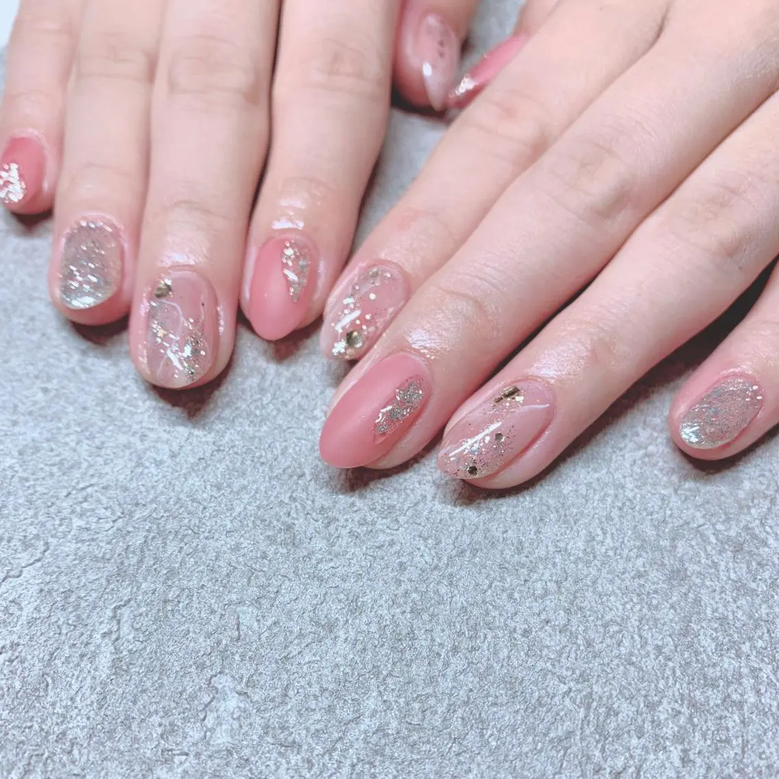 カラー ネイル ハンドネイル Cozy_ ilumのネイルデザイン