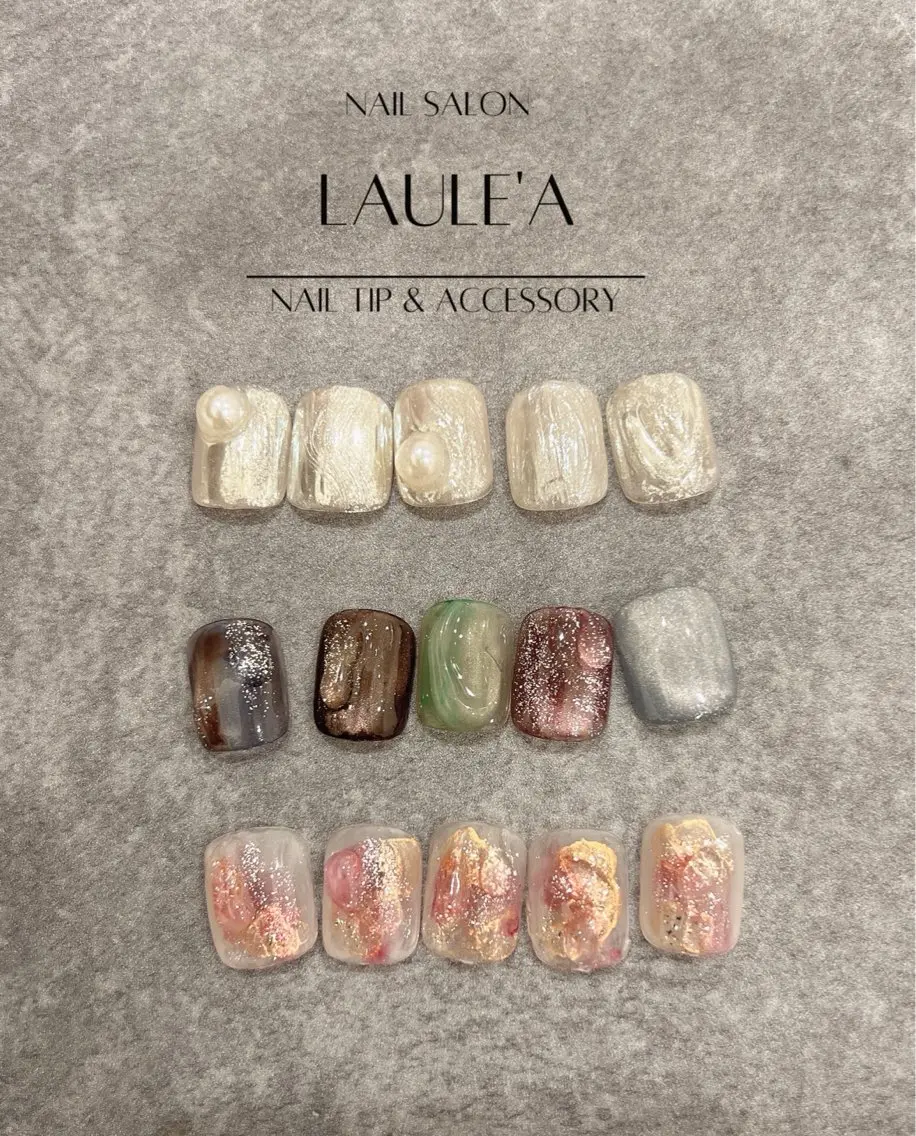 ネイル アートネイル フットネイル nailsalon Laule'aのネイルデザイン