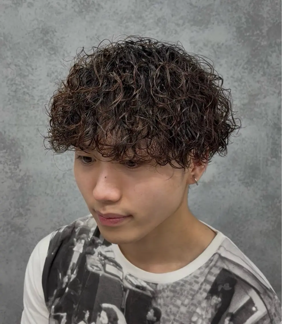 パーマ ヘアアレンジ メンズ メンズパーマ スパイラルパーマ カット パーマ (メンズ特化)AKI /古本晃大のヘアスタイル