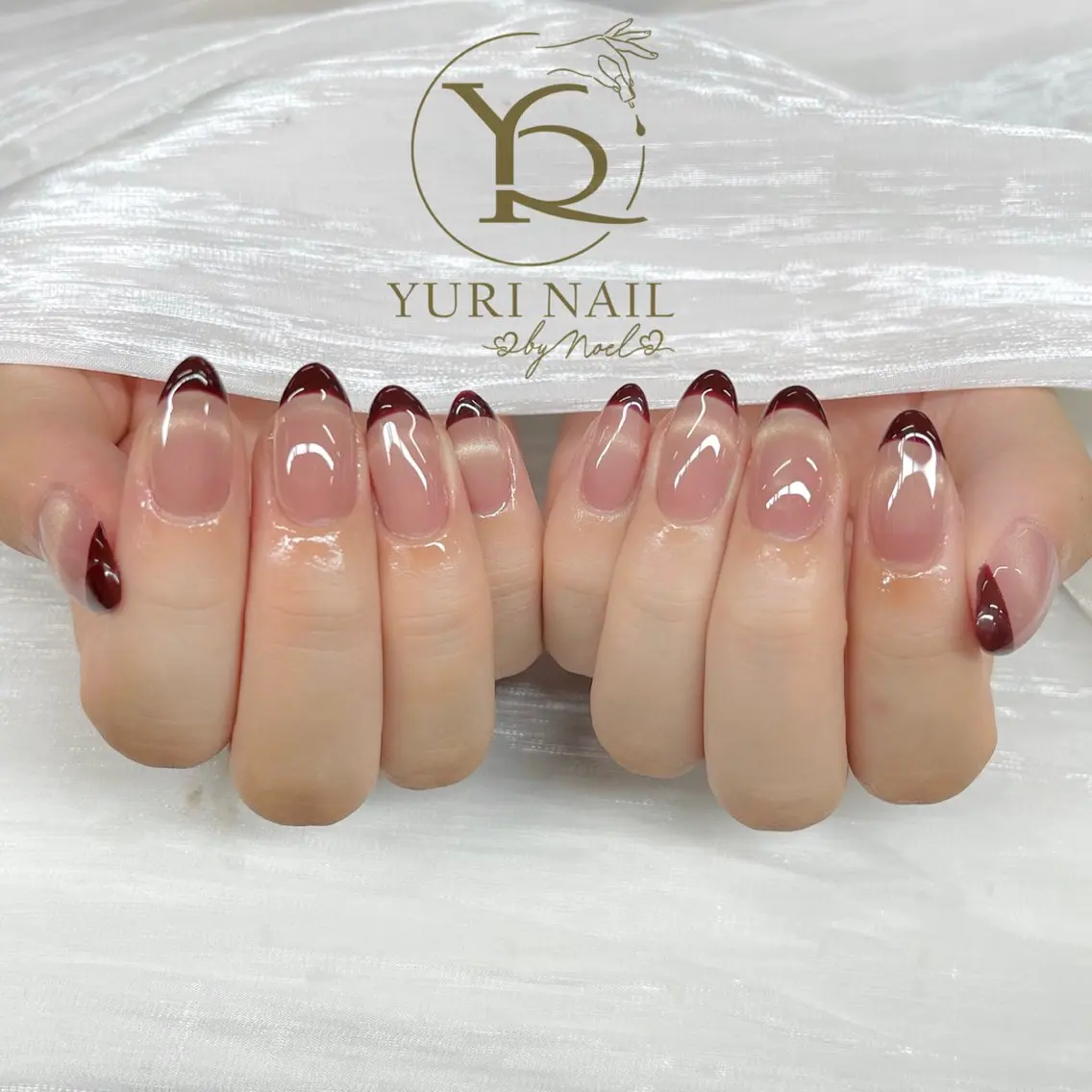 ネイル チークネイル フットネイル フレンチネイル グラデーション キラキラネイル ハンドネイル フットネイル ハンドケア YURI Nail Funabashiのネイルデザイン