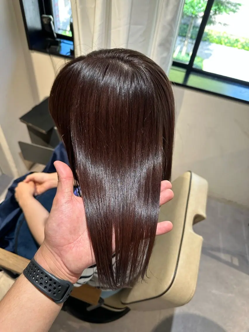 セミロング 縮毛矯正 トリートメント 必ず笑顔で帰っていた だきます!安田祐貴のヘアスタイル
