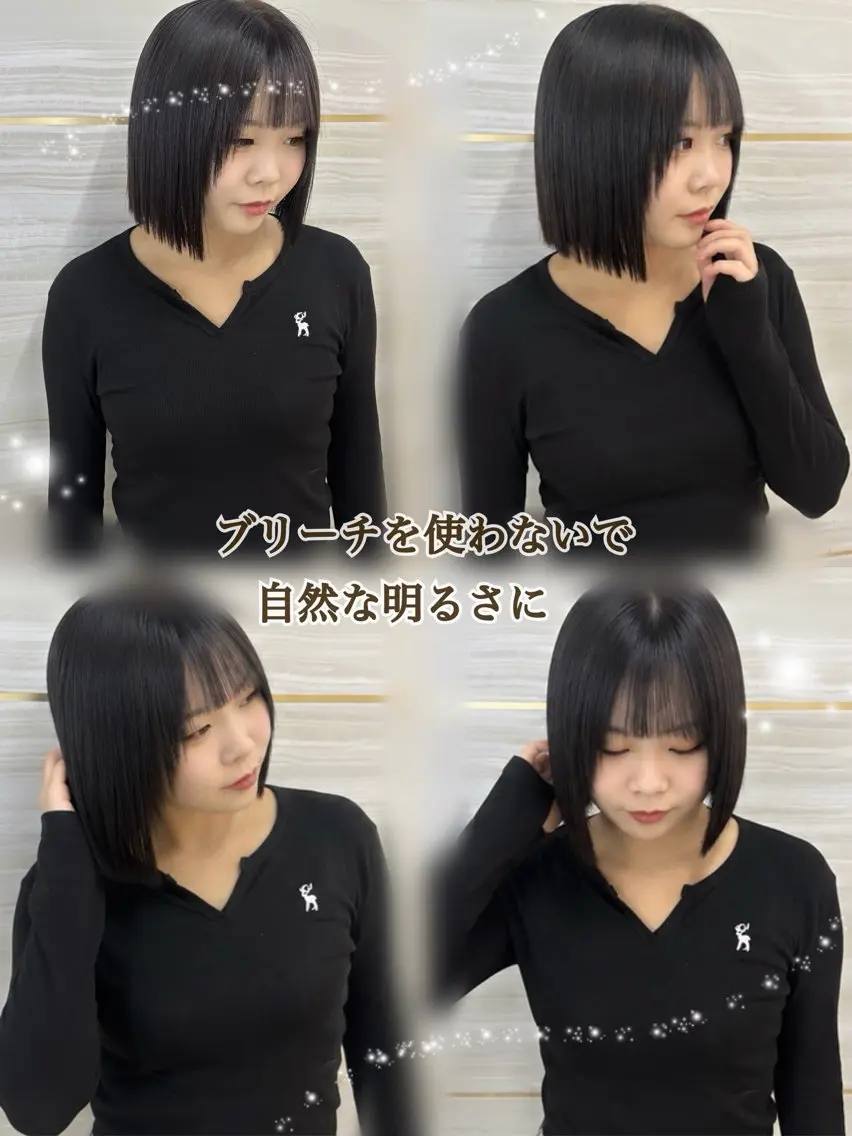 ショート カラー ブリーチ ブラウンカラー ダークブラウン ブリーチなしカラー 🩶縮毛矯正/カラー /大宮/あやね⛓🩶のヘアスタイル