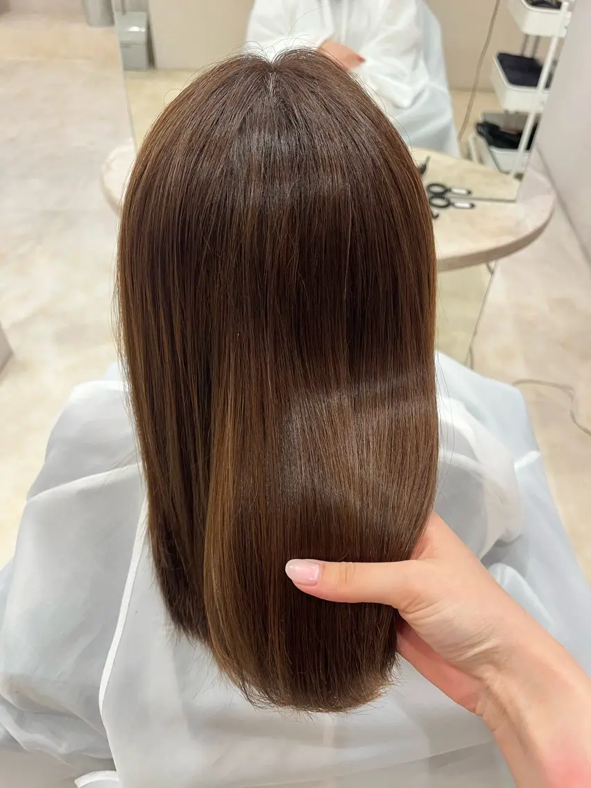 ミディアム トリートメント 中島 菜々のヘアスタイル