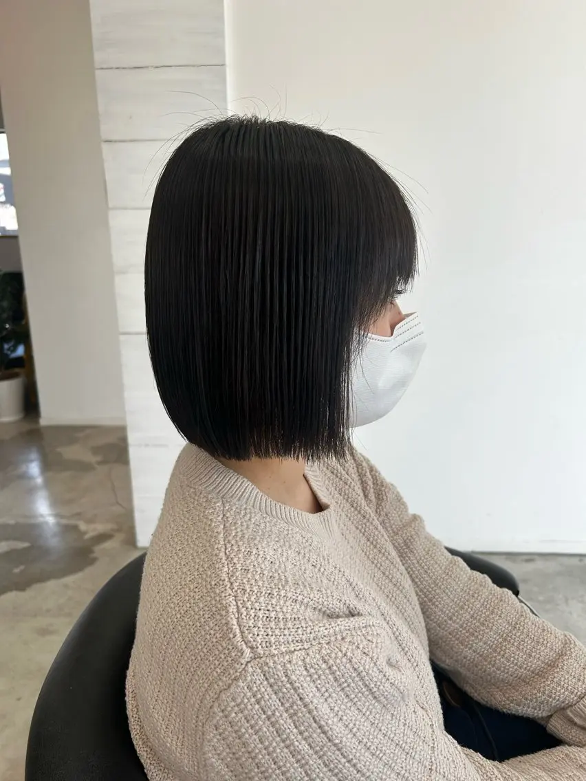 ショート ボブ カット ヘアカラー ヴァンキャトル 山口裕真のヘアスタイル