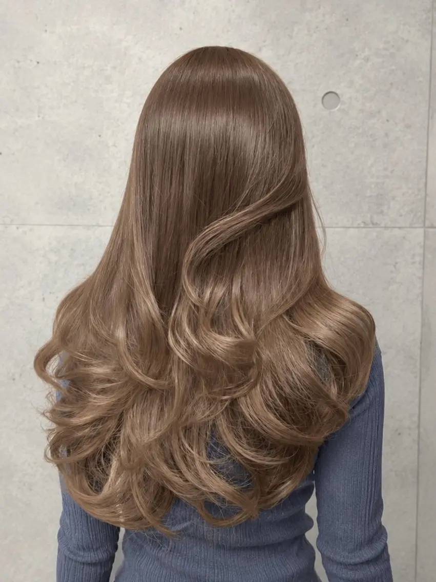 ロング カラー ヘアカラー トリートメント ヘッドスパ trinity KOHARUのヘアスタイル